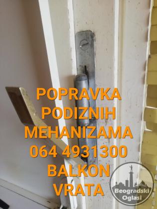 Popravka podiznih mehanizama balkonskih vrata 0644931300
