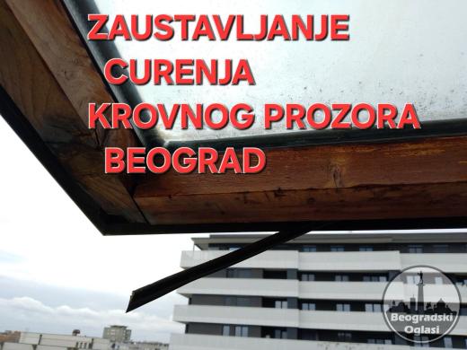 Popravka sanacija dihtovanje curenje krovnih-krovnog prozora