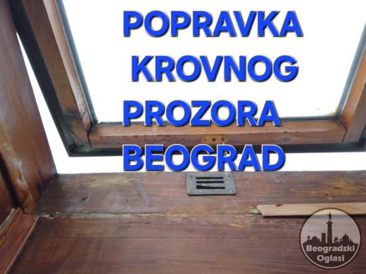 Popravka sanacija dihtovanje curenje krovnih-krovnog prozora