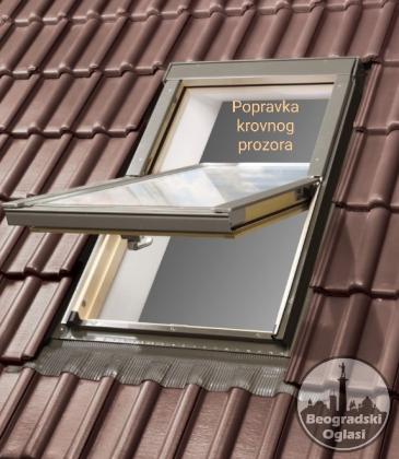 Popravka sanacija dihtovanje curenje krovnih-krovnog prozora
