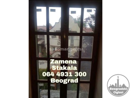 Zamena peskiranih reljefnih termopan duplih stakala-stakla