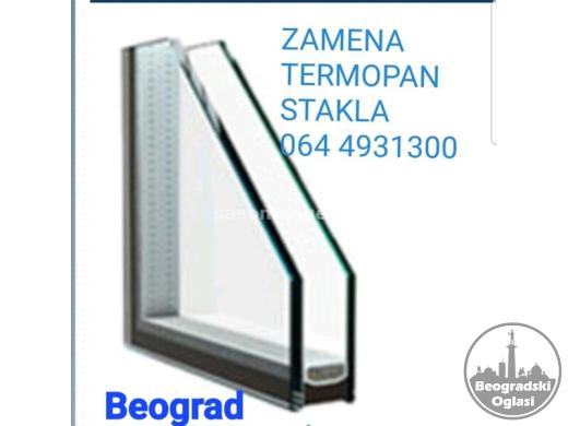 Zamena stakala-stakla peskirana dupla termopan obicna