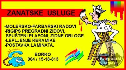 molersko-gipsarski i keramicarski radovi