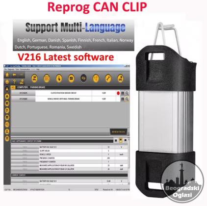 Novo - Renault V216 Reprog Can Clip Full Chip OBD2