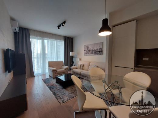Beograd na vodi, AQVA zgrada, 2.0,lux, moderno namešten, novo, garaža