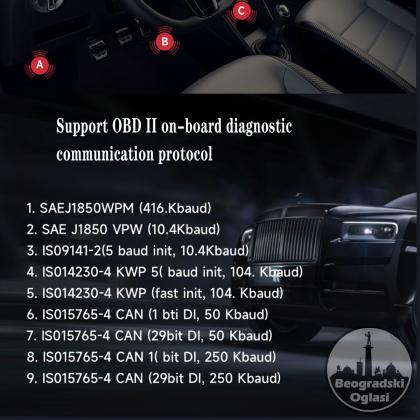 Novo - V611 OBD2 Auto Dijagnostika