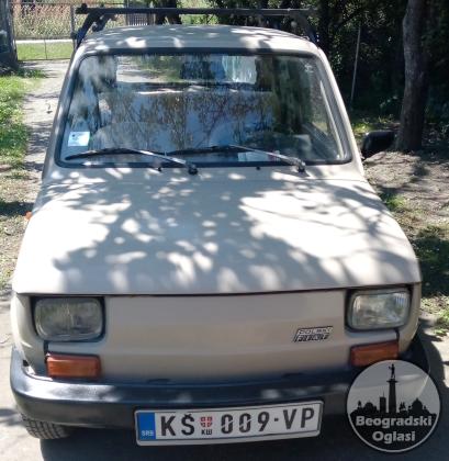Fiat 126p oldtimer iz 1990. godine  Automobil je u odlicnom stanju ,registrovan do Maja 2026. Sve je na njemu fabricki i presao je samo 37963 kilometa