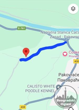 atraktivan plac od 11ari u Pakovraću-Čačak