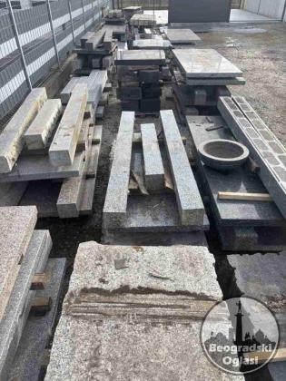 Na prodaju 30 m3 granitnih ploca, stubova