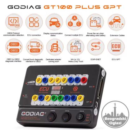 Novo - Godiag GT100 Plus GPT OBD2, GPT ENET DOIP za BMW, VW