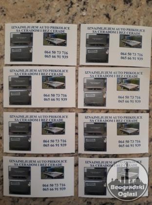 IZNAJMLJIVANJE AUTO PRIKOLICA SA CERADOM