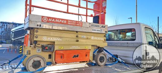 Iznajmljivanje makazastih platformi JLG 2030 ES
