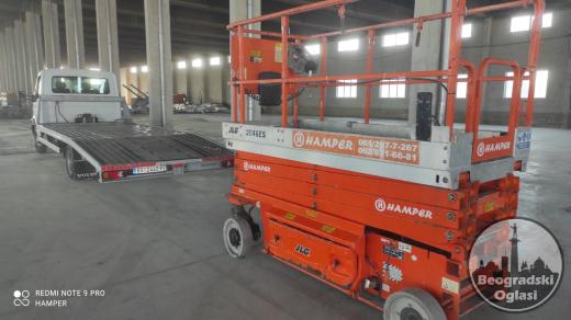 Iznajmljivanje makazastih platformi JLG 2646 ES