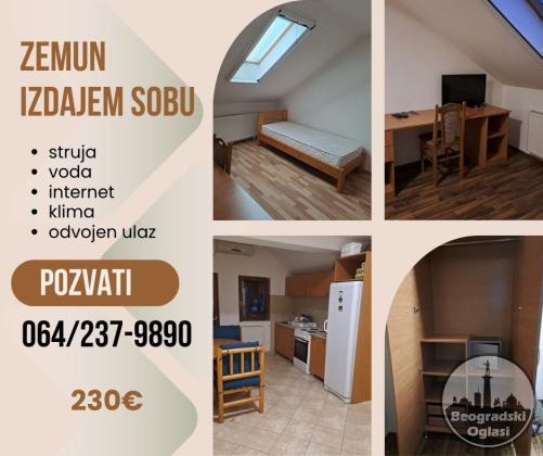 Zemun, Nova Galenika, izdajem sobu